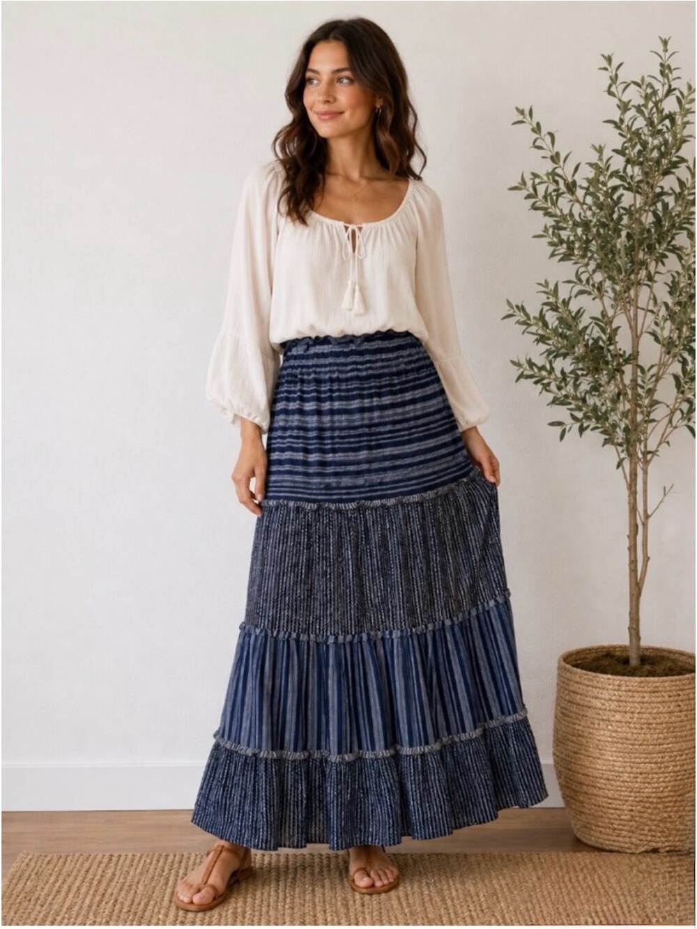 Sundance Meggie Tiered Maxi Skirt - Picture 9 of 9